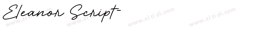 Eleanor Script字体转换